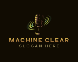 Media Podcast Microphone Logo