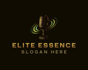 Singer - Media Podcast Microphone logo design