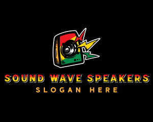 Reggae Music Audio logo design