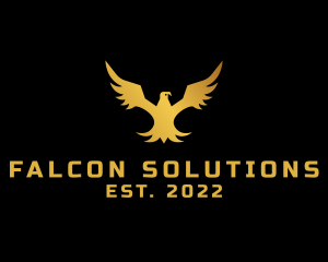 Golden Eagle Wings logo design