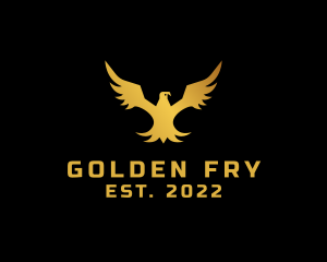 Golden Eagle Wings logo design