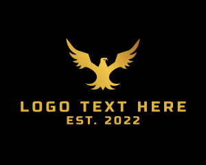 Eagle - Golden Eagle Wings logo design