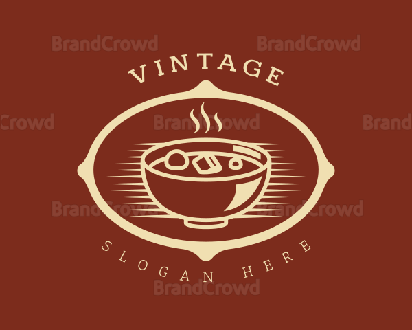 Hot Food Bowl Restaurant Logo