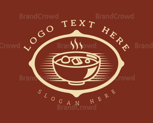 Hot Food Bowl Restaurant Logo