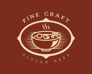 Hot Food Bowl Restaurant logo design