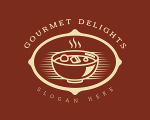 Hot Food Bowl Restaurant logo design