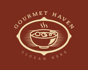 Hot Food Bowl Restaurant logo design