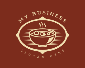 Soup - Hot Food Bowl Restaurant logo design