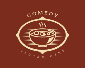 Gourmet - Hot Food Bowl Restaurant logo design
