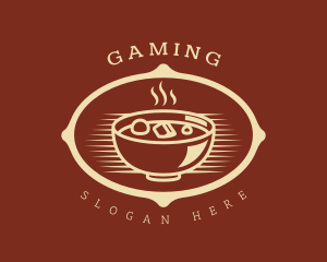 Cutlery - Hot Food Bowl Restaurant logo design