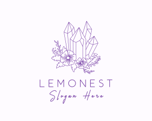 Floral Precious Stone Logo