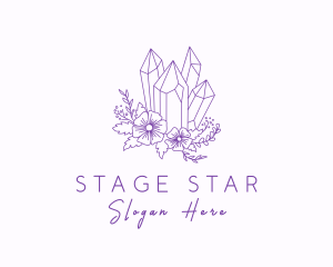 Precious Stone - Floral Precious Stone logo design