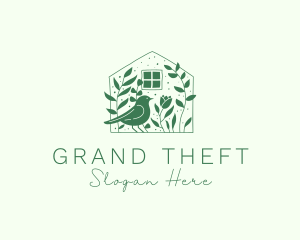 Garden House Bird Logo
