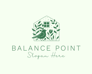 Garden House Bird logo design