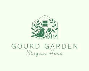 Garden House Bird logo design