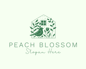 Garden House Bird logo design