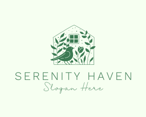 Sanctuary - Garden House Bird logo design