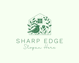 Garden House Bird logo design