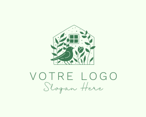 Floristry - Garden House Bird logo design
