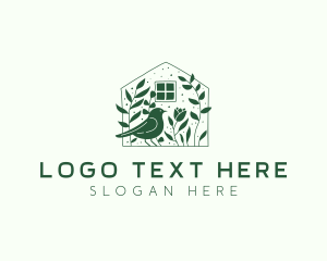 Home - Garden Home Bird logo design