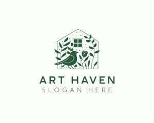 Garden Home Bird logo design