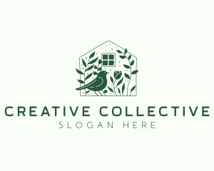 Garden Home Bird logo design