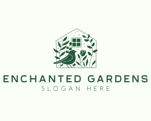 Garden House Bird logo design