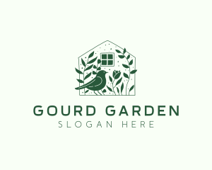 Garden House Bird logo design