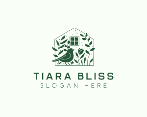 Garden House Bird logo design