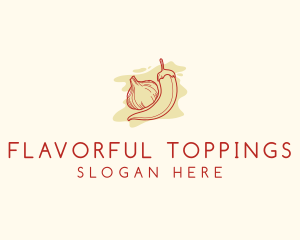 Chili Garlic Flavoring  logo design