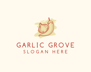 Garlic - Chili Garlic Flavoring logo design