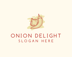 Onion - Chili Garlic Flavoring logo design