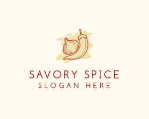 Condiments - Chili Garlic Flavoring logo design