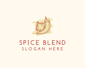 Seasoning - Chili Garlic Flavoring logo design