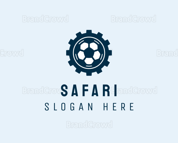 Soccer Ball Gear Logo
