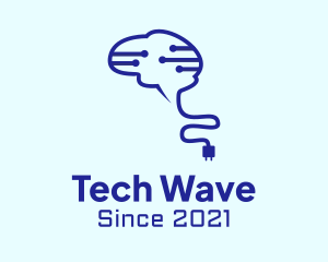 Electronics - Digital Electronics Brain logo design