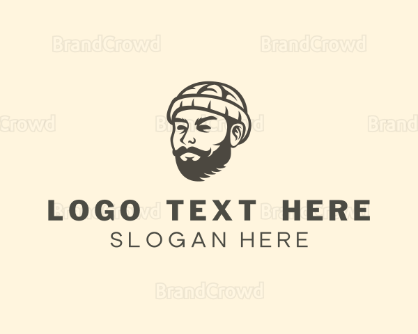 Beanie Beard Guy Logo