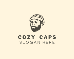 Beanie - Beanie Beard Guy logo design