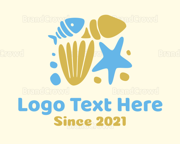 Ocean Fish Shells Logo