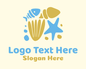 Ocean Fish Shells  Logo