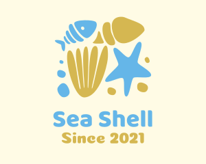 Shell - Ocean Fish Shells logo design