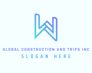 Advisory - Modern Gradient Startup Letter W logo design