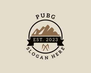 Mountaineering Outdoor Badge Logo