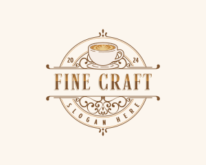 Luxury Coffee Cafe logo design