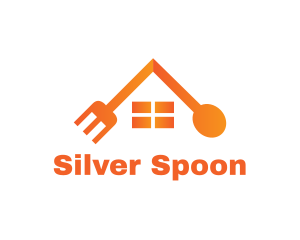 Fork - Spoon Fork House logo design