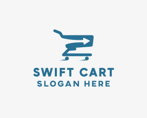 Cart - Forward Grocery Cart logo design