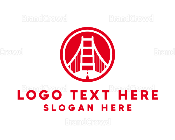 San Francisco Bridge Landmark Logo