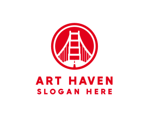 San Francisco Bridge Landmark logo design