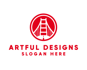 San Francisco Bridge Landmark logo design