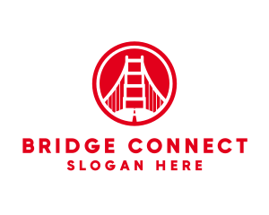 Bridge - San Francisco Bridge Landmark logo design